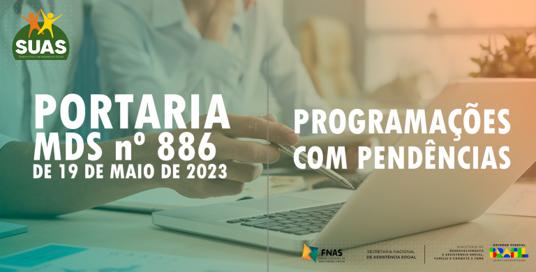 Entes Federados com Pendências nas programações da Portaria 886/2023 no SIGTV.