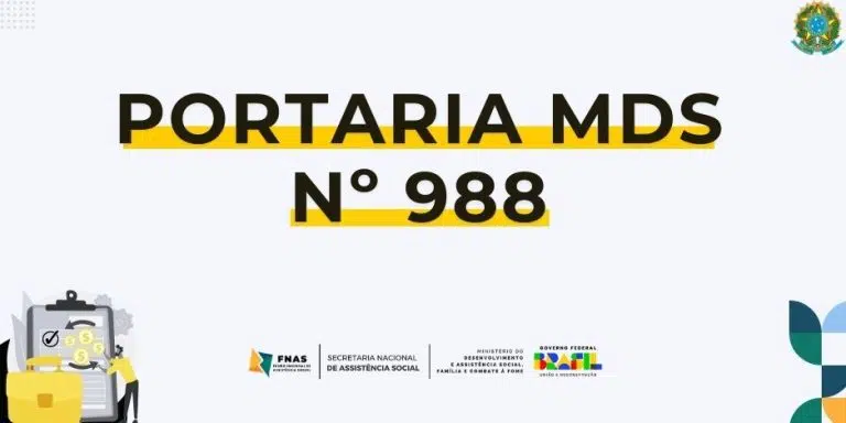 PORTARIA MDS Nº 988, DE 23 DE MAIO DE 2024