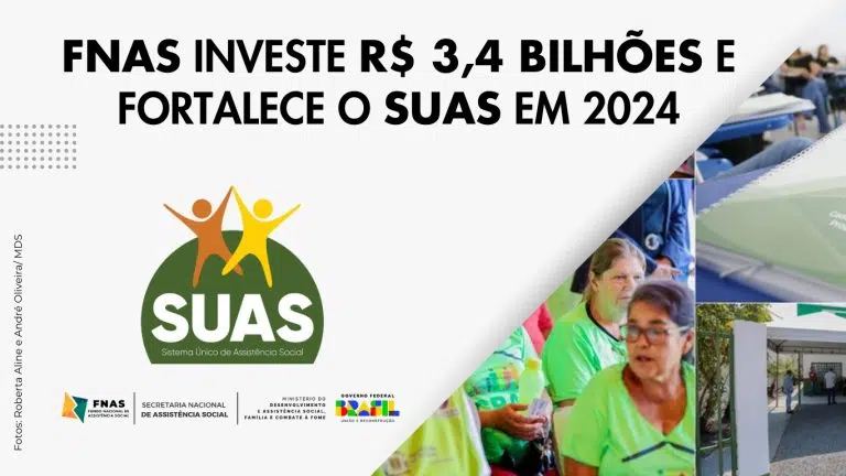 Fundo Nacional da Assistência Social investe R$ 3,4 bilhões e fortalece o SUAS em 2024